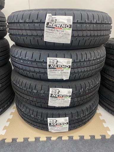 新品】ブリヂストンニューノ4本工賃込み (タイヤエース) 志貴野中学校