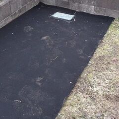 ★☆超厚手防草シート＆専用大頭釘４０本セット（シート125㎝×７m＆釘20㎝）京都・滋賀★雑草退治は今が最適期☆★の画像