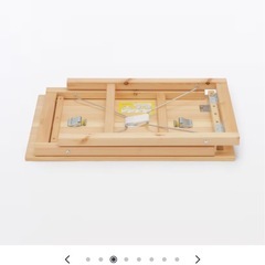 無印　机　パイン材テーブル・折りたたみ式の画像