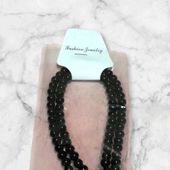 【新品】大ぶり 天然石風 ロングネックレス エスニック アジアン イエロー 黄色の画像