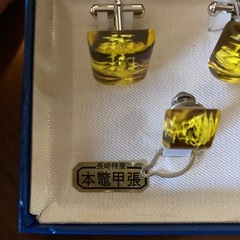 本鼈甲張　カフスセットの画像