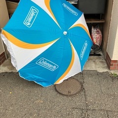 O 2603-0070 コールマン　ビーチパラソル　中古の画像