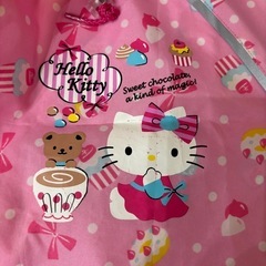 サンリオ　Hello Kitty ピンク レインコート 110cmの画像