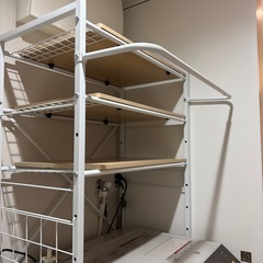 ランドリーラック ホワイトの画像