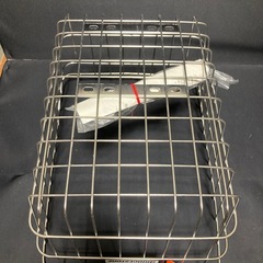 F113 未使用品　自転車かご　ステンレス　ブリヂストン　の画像