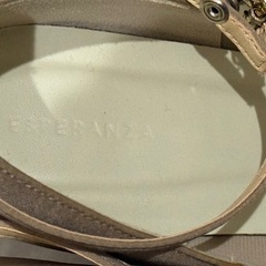 チャンキーヒールパンプス　23cmの画像