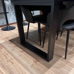 【美品】　エレノア　ダイニングテーブル　国産　150 ブラック　引き取り限定！の画像