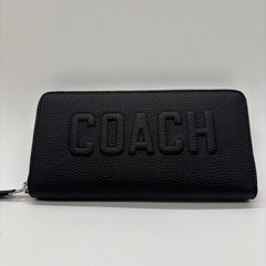 【新品未使用】COACH/コーチ　レディース長財布　CW715 ブラックの画像