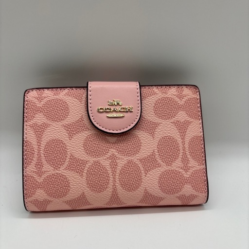【新品未使用】COACH/コーチ二つ折り財布　CW786 ピンク