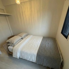 【LOWYA】 ベッド幅140cm/シャビーナチュラル☆全国引取募集☆の画像