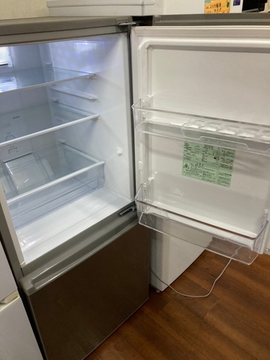 2ドア冷蔵庫　168L　アクアAQR-17E8  リサイクルショップ宮崎屋　佐土原店　26.3.3 2ドア冷蔵庫 168L アクアAQR-17E8 リサイクルショップ宮崎屋 佐土原店