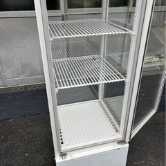 【動確済み】2017年 業務用 SANDEN サンデン 冷蔵ショーケース AGV-90X-E 単相 100V 96L４面ガラス 瓶ビール グラス 厨房機材 大阪発の画像