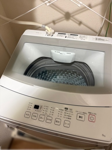 【引渡決定】2024年製 NITORI洗濯機 6.0kg  NT60L1WH 説明書つき