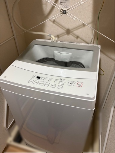 【引渡決定】2024年製 NITORI洗濯機 6.0kg  NT60L1WH 説明書つき