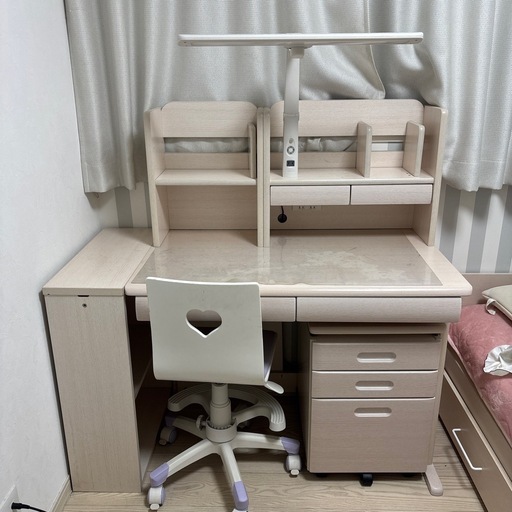 勉強机　学習机　椅子付き　小学生　女の子　　
