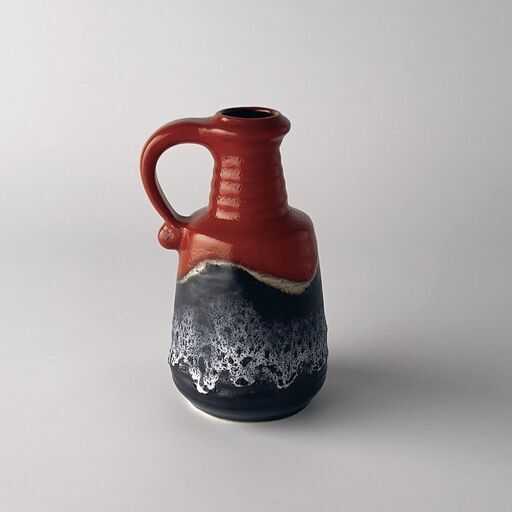 西ドイツ Fat lava ヴィンテージ フラワーベース 花器 陶器 花瓶 ディスプレイ オブジェ ファット ラヴァ ビンテージ モダン 75470