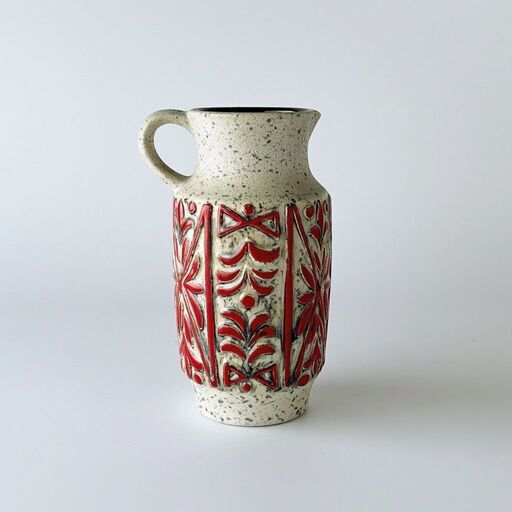 西ドイツ German Art Pottery ヴィンテージ フラワーベース U Keramik 花器 陶器 小物入れ オブジェ Ubelacker アートポタリー 75474