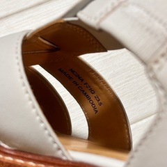 REAGAL リーガル　グルカサンダル　白　皮サンダル　23.5cmの画像