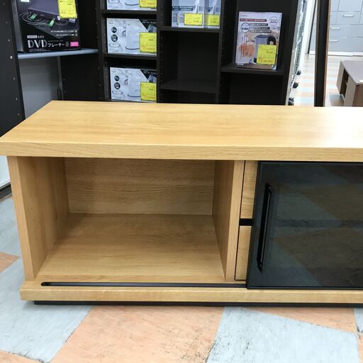 ＼家具＊家電のお店／【ｼﾞｬﾝｸﾞﾙｼﾞｬﾝｸﾞﾙ石川金沢店】テレビ台 木目調/BK    W(幅)150cm×D(奥行き)40cm×H(高さ)38.5cm