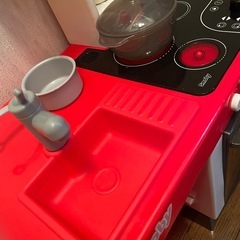 ままごとキッチン 音あり 鍋 おたま フライ返し　の画像