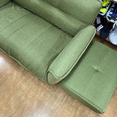 【リサイクル市場エコ伊川谷】カウチソファー オットマン付き 2人掛け W128H73D64cm 【取りに来られる方限定】の画像