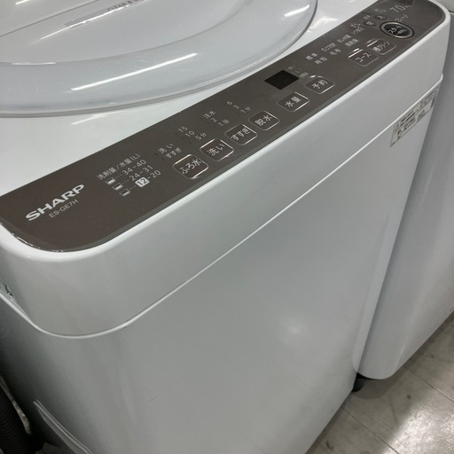 安心の1年間保証付き！SHARP全自動洗濯機2024年製7.0kg【トレファク堺福田店】