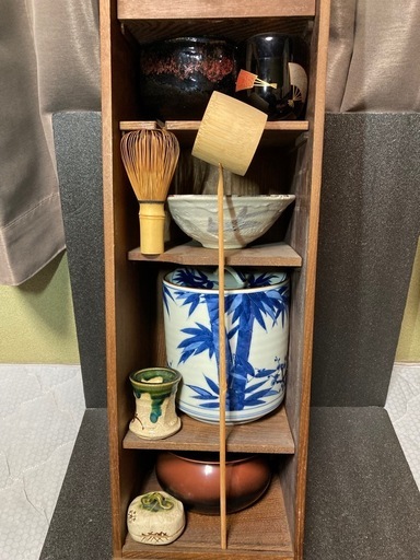 鉄瓶&炉縁&お茶道具&火鉢セット