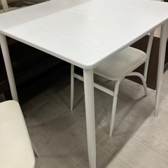 ダイニング3点セットホワイト【トレファク堺福田店】の画像
