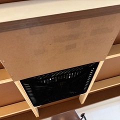 【美品のため最終値引き】使用期間2年弱　ニトリ　こたつ付きダイニングテーブル　ホワイトウォッシュの画像