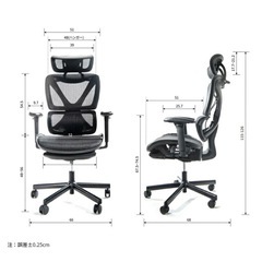 【美品】COFO Chair Pro 高機能オフィスチェア メッシュ 昇降・リクライニング良好の画像