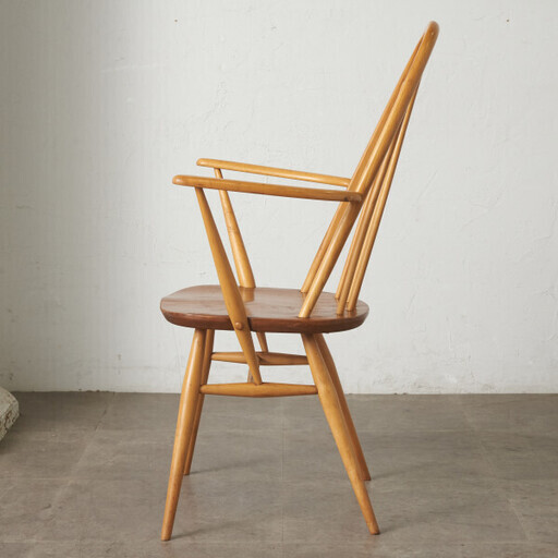 【発送の場合は即購入不可】 ercol クエーカーチェア ヴィンテージ 英国 アーコール ウィンザー ダイニングチェア アームチェア 椅子 木製 ビンテージ モダン 91267