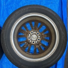 【日産純正アルミ】セレナC26 後期 195/60R16 4本セット （※タイヤはおまけ程度です） の画像