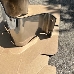 トヨタ ランクル40 BJ40 純正 右リアバンパー メッキの画像