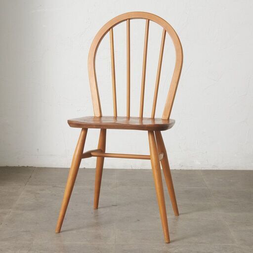 【発送の場合は即購入不可】 ercol フープバックチェア 4本 スポーク アーコール ダイニングチェア 英国 ヴィンテージ 曲木 椅子 エルム 天然木 イギリス 92651