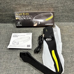 ヘッドライト 充電式 LED センサー バンド式 軽量 わずか75g 7種点灯モード 3種類光源 電量表示 USB TYPE-C 作業用 登山 ランプ 高輝度 長時間 小型 強力照射 コンパクト 防水 防塵 防災 停電 アウトドア キャンプ ランニング 釣り SOS COBの画像