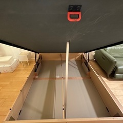 ニトリ　大容量収納付ベッドフレーム（マットレスなし）の画像