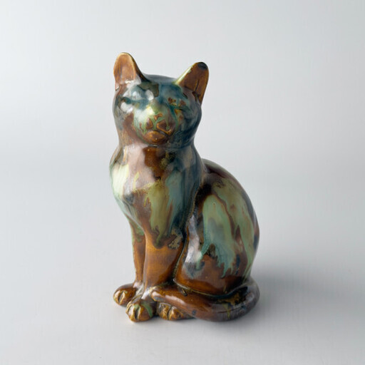 英国 Yare Designs Pottery ヴィンテージ 陶器 猫 オブジェ キャット フィギュア 置物 雑貨 インテリア ディスプレイ イギリス 93091