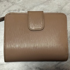 PRADA プラダ 2つ折り財布 ピンクベージュ サフィアーノ レザー ベージュの画像