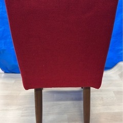 【無料】ダイニングチェア 赤 布張りの画像