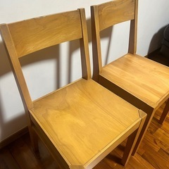 ２脚　椅子・イス・ダイニングチェアの画像