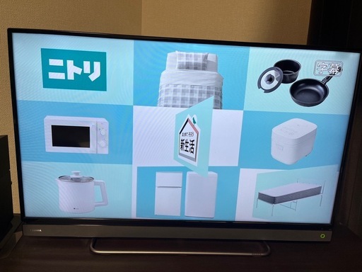 【40V型】東芝 40V30 2016年製 液晶テレビ テレビボード付き