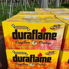 デュラフレーム 薪 キャンプ 暖炉 凍霜害防止着火剤 災害時の備蓄にの画像