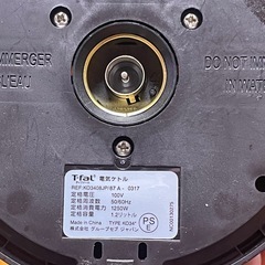 No.166m T-fal JUSTINE+ 1.2ℓブラック 電気ケトルmの画像