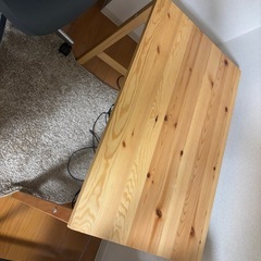 無印良品 パイン材テーブル・折りたたみ式 幅80×奥行50×高さ70cmの画像