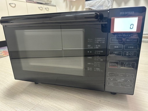 アイリスオーヤマ オーブンレンジ BLMO-F1801-B 2021年製