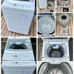 【新生活応援】ニトリ 2022年製 家電4点セット(冷蔵庫 洗濯機 電子レンジ 炊飯ジャー)配送対象商品の画像