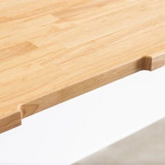 KANADEMONO】THE TABLE/ラバーウッド ナチュラルの画像