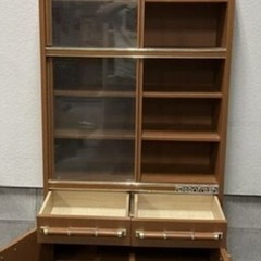 キャビネット ガラス ショーケース 飾り棚 ラックの画像