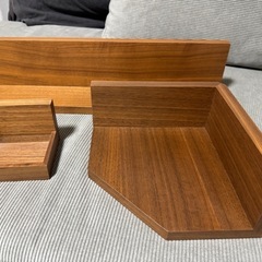 無印良品 壁につけられる家具 3点セットの画像