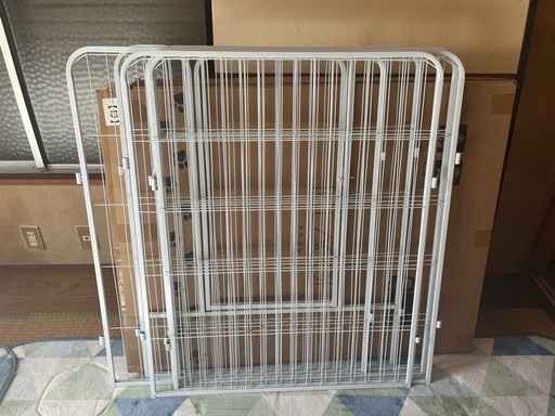 【引取限定】未使用　ペットサークル　ホワイト　高さ100cm